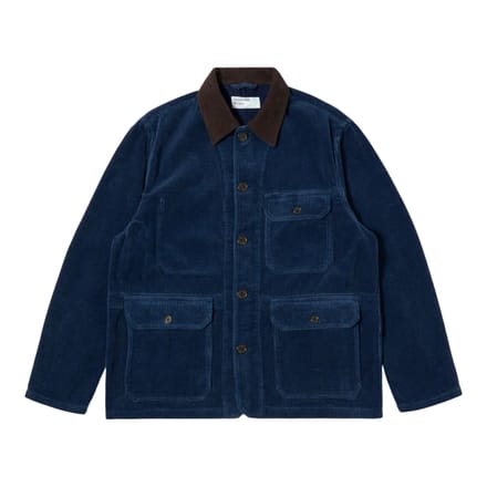 jas Universal Works utility jacket gerecycled indigo koord - indigo