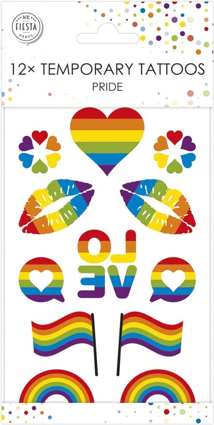 36x Pride Plak Tattoo - Party Feest Thema Fun Pride Zomer