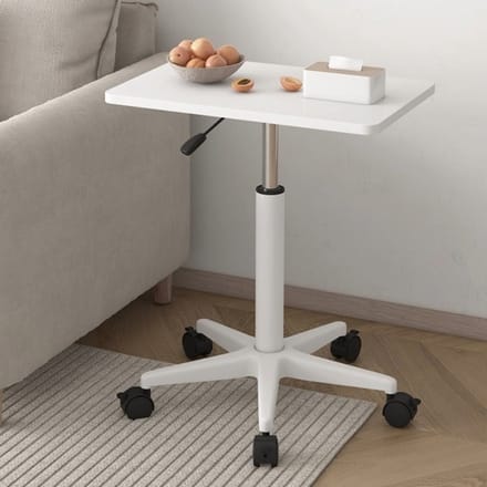 Ceruzo bijzettafel –Laptoptafel- Hoogte Verstelbaar - Gasveer - Wit