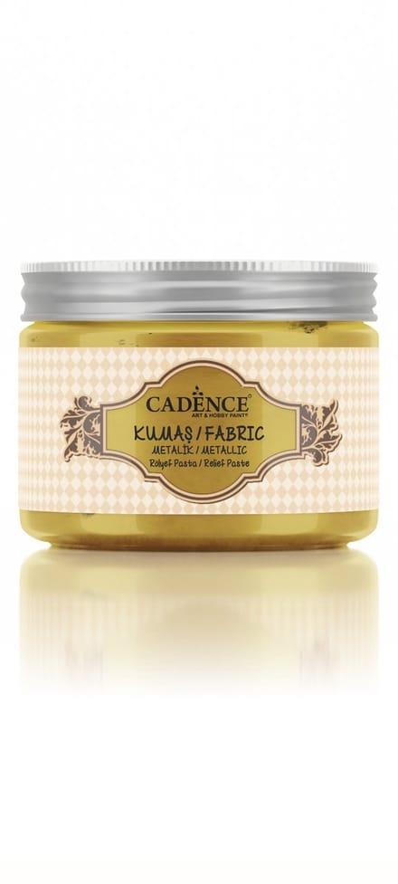 Cadence Textiel Metallic Relief Pasta 150 ml Goud