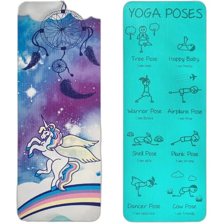 Yogamat voor kinderen dubbelzijdig 6 mm - Myga - sweet dreams