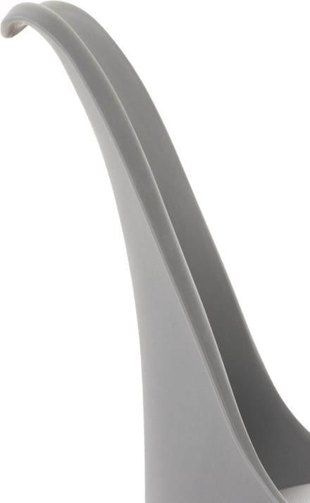 CLP Set van 4 Eetkamerstoelen Linares - met rugleuning - beukenhouten frame - Kunststof/grijs