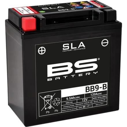 Motorfiets accu BS Battery SLA BTX12 - C (10Hr) - C (20Hr)
