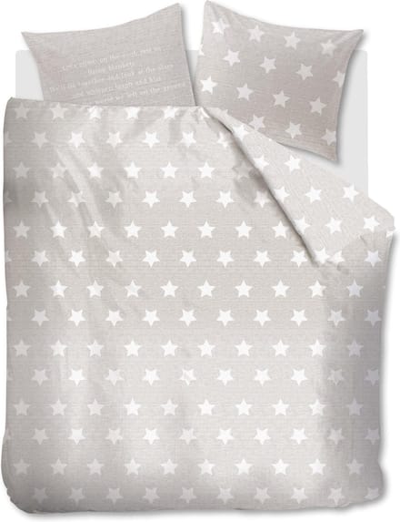 AHWM Starry Sky Dekbedovertrek - Eenpersoons - 140x200/220 cm - Natural