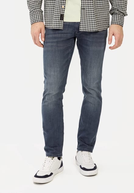 camel active fleXXXactive® 5-Pocket Slim Fit Denim - Maat menswear-32/32 - Blauw