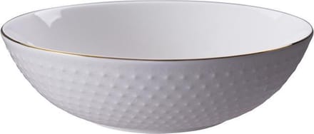 Tokyo Design Studio - Nippon White - Goude Rand Kom 21x6.3cm 1100ml Sterren Wit Goud