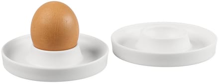 Eierdopjes, set van 2, wit