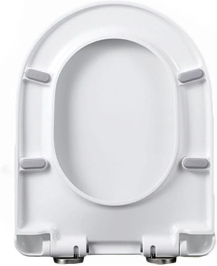 Toiletbril - WC Deksel - Badkamer Vernieuwen - Softclose Mechanisme - 37 x 46 cm - Wit