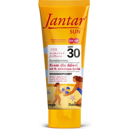Jantar Amber Waterproof Cream For Children Over 6 Months SPF30 50 ml