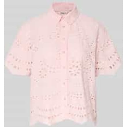 Boxy fit blouse met korte mouwen van puur katoen model 'NEW LALISA'