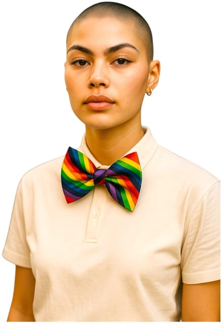 Regenboog Strik – Party Accessoire – Ideaal voor Thema's, Pride & Feesten