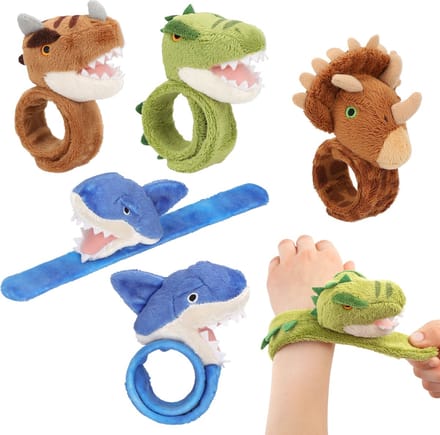 Depesche - Dino World klaparmband - pluche - 1 stuk