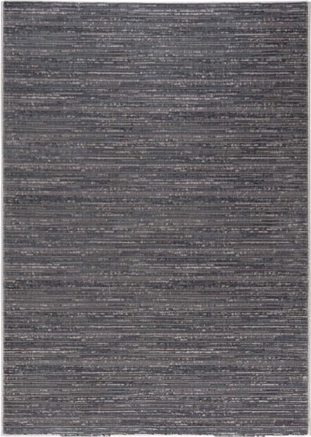 Flycarpets Eleganza Modern Laagpolig Gestreept Vloerkleed - Donkergrijs - 120x170 cm