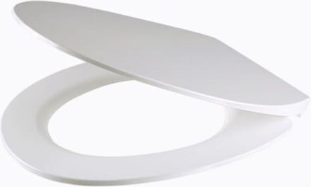 QeramiQ UniSeat Closetzitting - quickrelease - softclose - duroplast - 42.5x37.5x4.3cm - wit glanzend