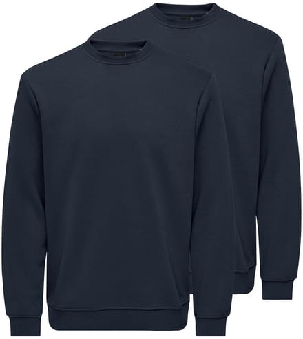 Only & Sons Heren sweatshirt 2 pack Connor