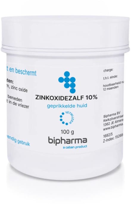 Bipharma - Zinkoxidezalf 10% - 2 x 100 gr - Voordeelverpakking