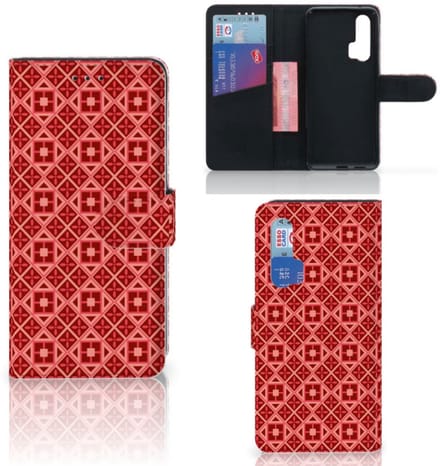 Honor 20 Pro Telefoon Hoesje Batik Rood