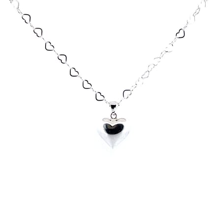 Heaven Eleven - dames - ketting - zilver 925 - hartjes - 925 zilver - hart - 40cm