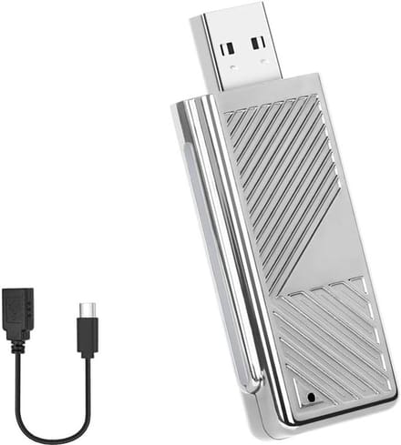 Draadloze Auto Box - Android Adapter - Navigatie Gebruik - Stabiele WiFi Verbinding - Type-C Interface - Zilver