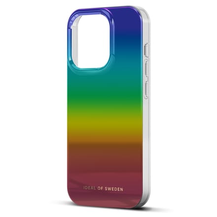 iDeal of Sweden Mirror Case geschikt voor Apple iPhone 15 Pro - Rainbow