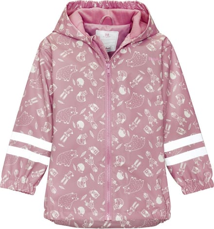 Roze Forest Animals regenjas met fleece van Playshoes 92