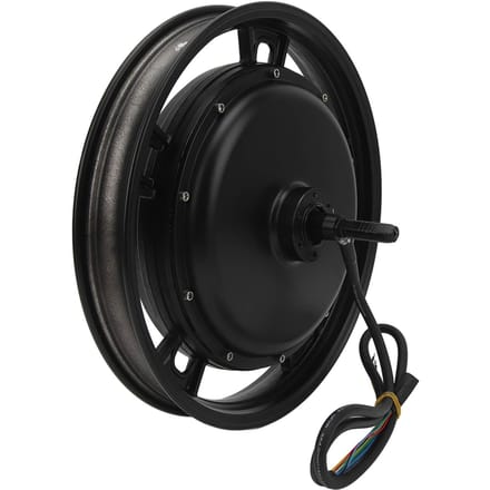 16 Inch Wiel Borstelloze Naafmotor Laag Geluidsniveau Meervoudige Bescherming Waterdicht Voor Elektrische Motorfiets black