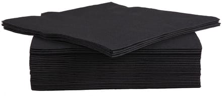 Cosy & Trendy servet | 38 x 38 cm | zwart | 40 stuks
