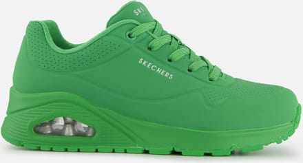 Skechers Uno - Stand On Air Dames Sneakers - Groen