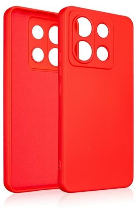 Beline Silicone Serie - Hoesje - Poco X6 - Rood - Stijlvol Ontwerp