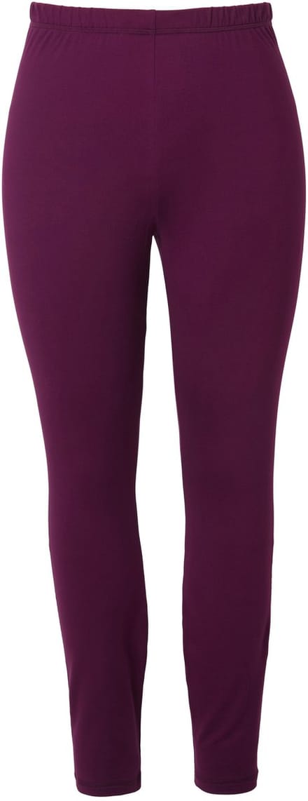 Ulla Popken - Dames - Functionele ski-legging sneldrogend extra warm - Druivenrood - Maat 42+