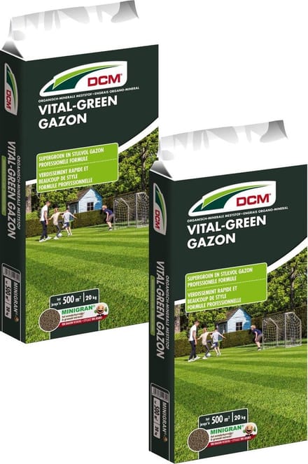Dcm Vital-Green - Gazonmeststoffen - 2 x 20 kg (Mg)