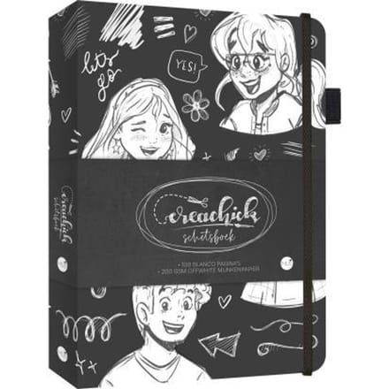 CreaChick Schetsboek Black Kleurboeken