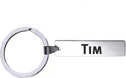 Sleutelhanger Met Naam - Tim - RVS
