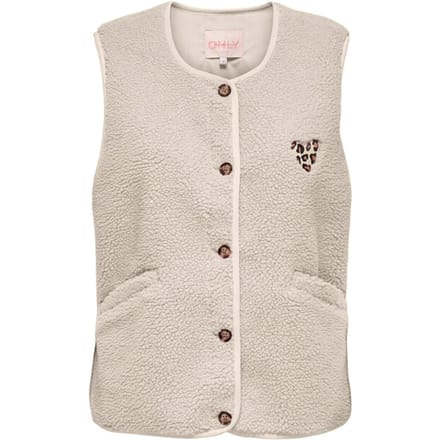 ONLY - ONLBABY TEDDY VEST PNT Dames Gilet