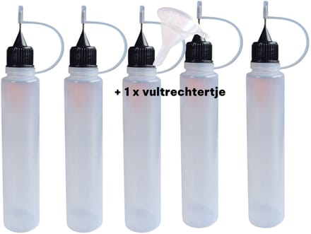 Han‑Bar® 5 stuks Naaldflesjes 30 ml (met vul trechtertje)