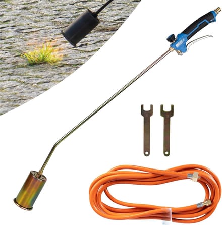 AHD® Onkruidbrander - Onkruidverwijderaars - Onkruidbrander Gas - Zilver - 90cm x 6cm x 6cm