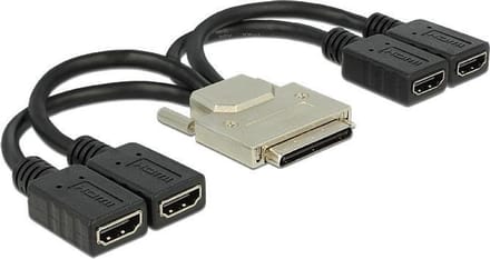 DeLOCK VHDCI-68 (m) naar 4x HDMI (v) adapter - 0,20 meter