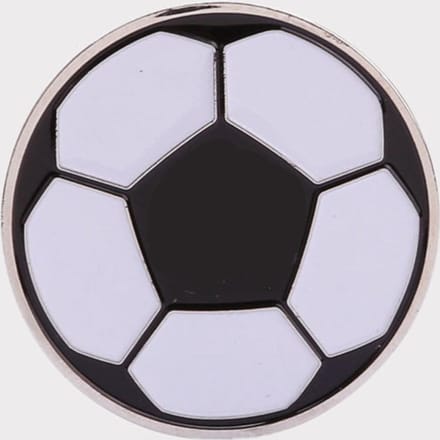 1 stuk Voetbal Flipmunt Voetbal Scheidsrechter Tossmunt Tool met Plastic Etui white
