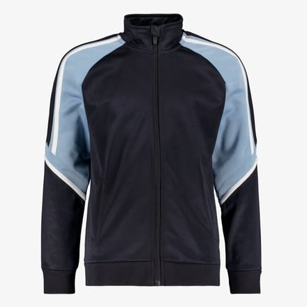 Osaga kinder trainingsjas zwart blauw - Maat 128