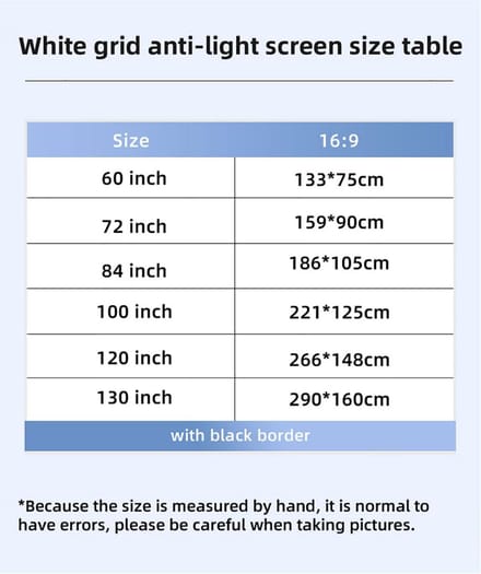Projectiescherm - Thuisbioscoop Scherm - Film Avond - Elektrisch Bedienbaar - 130 Inch - Wit