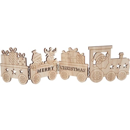 VBS Houten silhouet "Kersttrein"