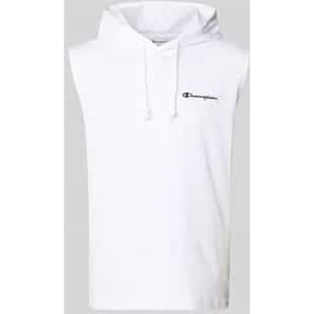 Hoodie met labelstitching