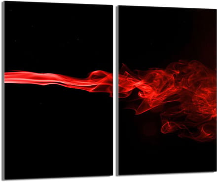 TMK ArtDeko - Beschermplaat van glas - 30x52cm - Zwart - Veiligheid