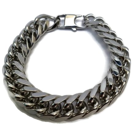 Rvs sieraden - Curb Cuban 12mm armband mannen - Tijdloos design-21cm