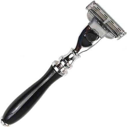 Mach 3 Compatibele Razor Zwarte Harshandgreep Model 111B-M3 - Met Verwijderbare Kop