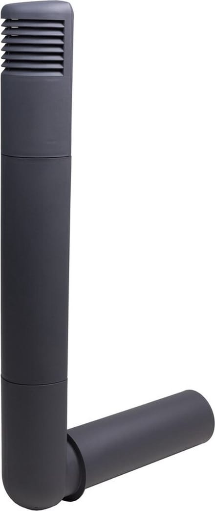 Ventilatieschacht Ross T177 125mm donkergrijs