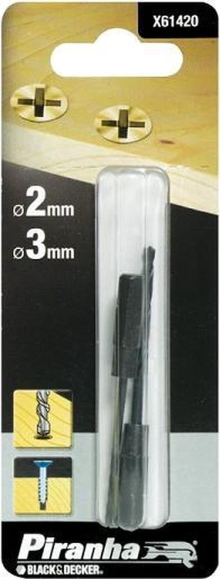 Piranha voorboren voor hout X61420-XJ – 2, 3mm