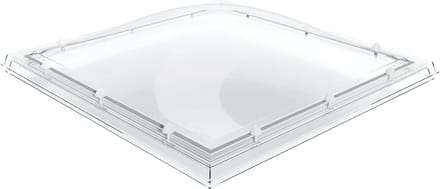 Domelite lichtkoepel enkelwandig - helder 0750 x 0750 mm