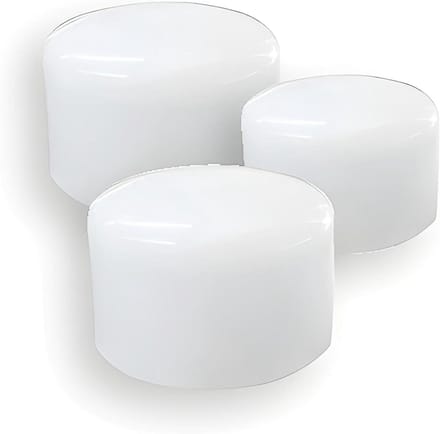 Nylon Hamerkoppen - Reserve koppen - Beschermend slaan - Drie maten - 6 stuks - Wit