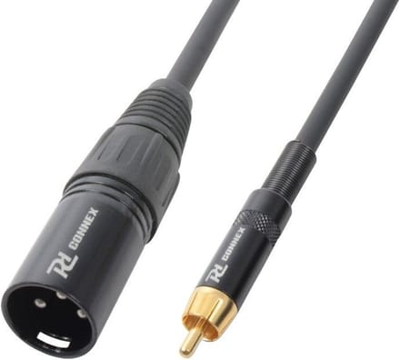 PD Connex Kabel XLR Male - RCA Male 3.0m